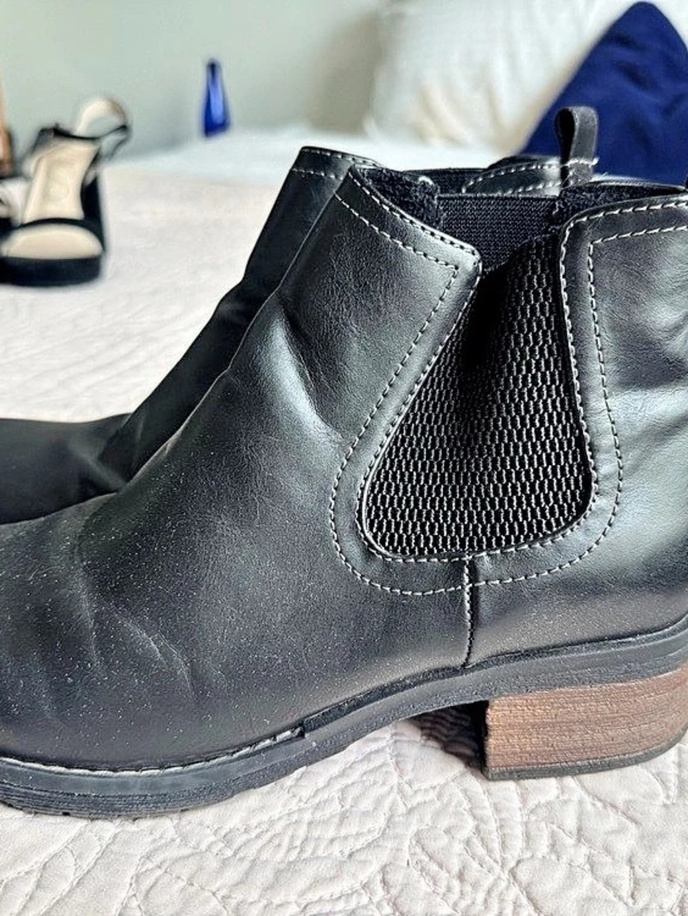 Eastland Jasmine Leather Chelsea Ankle Boots US 7M